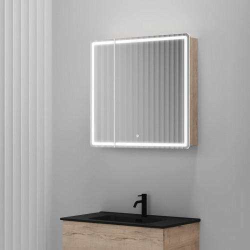 Sancos Шкаф с зеркалом Mirror MI80EG (с LED подсветкой)