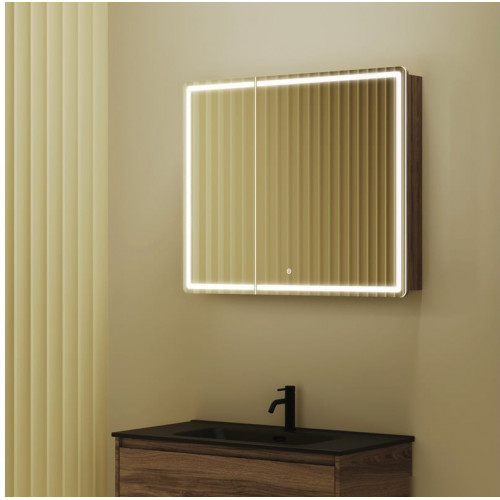 Sancos Шкаф с зеркалом Mirror MI90ECH (с LED подсветкой)
