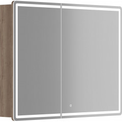 Sancos Шкаф с зеркалом Mirror MI100EG (с LED подсветкой, дуб галифакс натуральный)