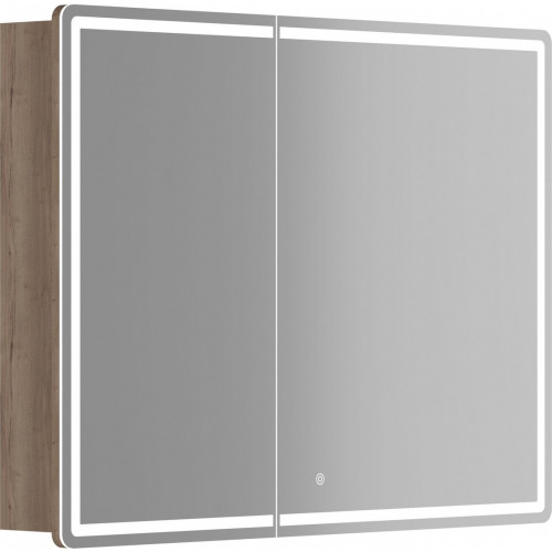 Sancos Шкаф с зеркалом Mirror MI100EG (с LED подсветкой, дуб галифакс натуральный)