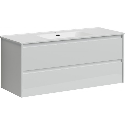 Sancos Тумба под умывальник Libra LB120-1W (белый глянец)