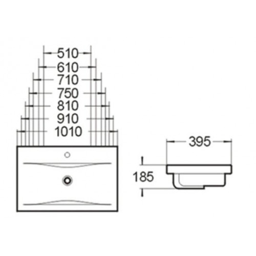 Умывальник SantiLine SL-2101 (80)