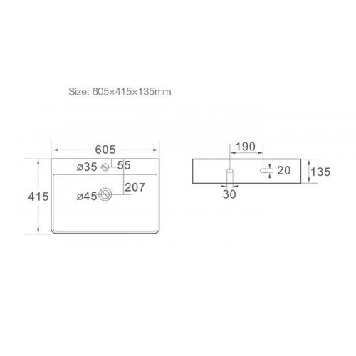 Умывальник SantiLine SL-1003MB