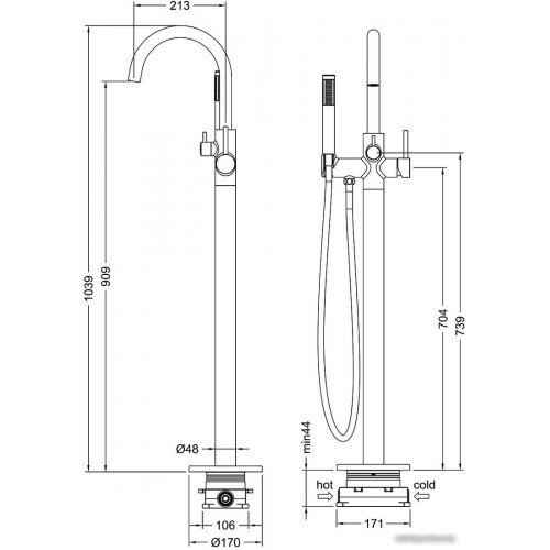 Смеситель Timo Saona 2310/03Y-CR (черный)