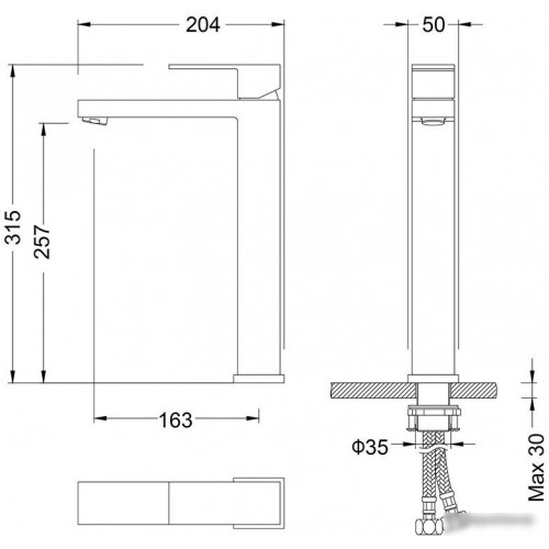 Смеситель Timo Selene 3011/17F (золото матовое)