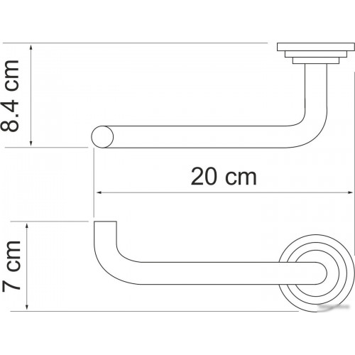 Держатель для туалетной бумаги Wasserkraft Ammer K-7096