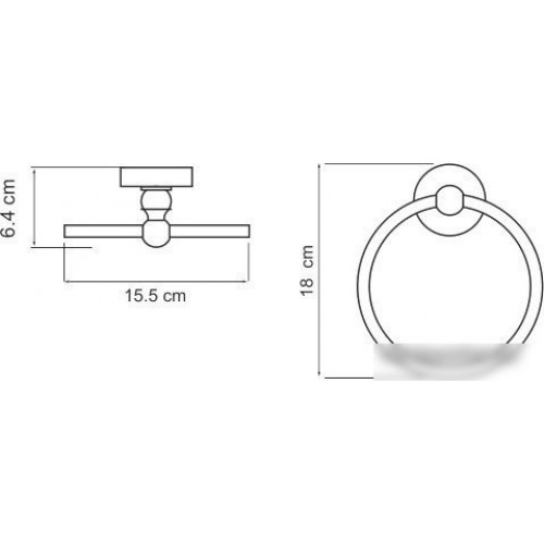 Держатель для полотенца Wasserkraft Diemel K-2260