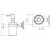 Дозатор для жидкого мыла Wasserkraft Diemel K-2299
