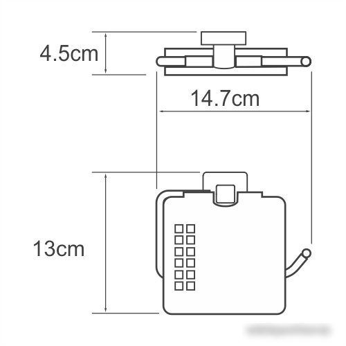Держатель для туалетной бумаги Wasserkraft Dill K-3925