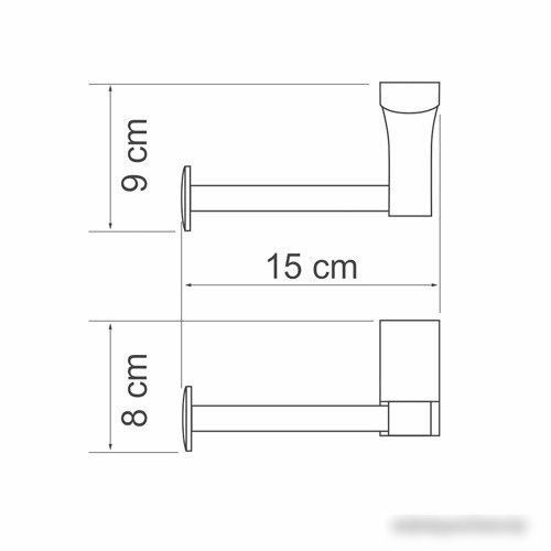 Держатель для туалетной бумаги Wasserkraft Exter K-5296