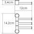 Держатель для полотенца Wasserkraft K-1053Nickel