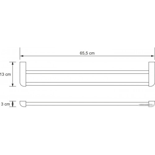 Держатель для полотенца Wasserkraft Kammel K-8340White