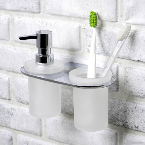 Держатель для стакана и дозатора мыла Wasserkraft Kammel K-8389