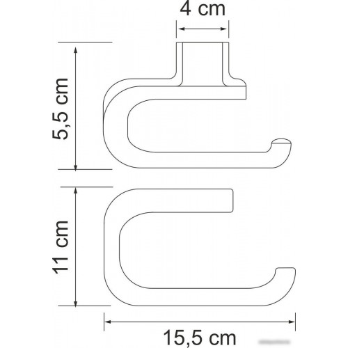 Держатель для туалетной бумаги Wasserkraft Kammel K-8396