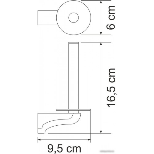 Держатель для туалетной бумаги Wasserkraft Kammel K-8397