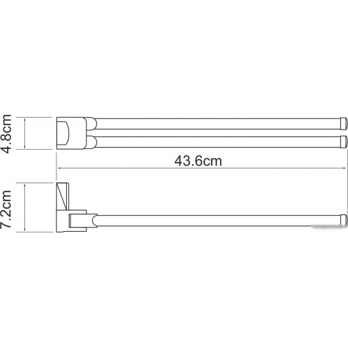 Держатель для полотенца Wasserkraft Leine K-5031White