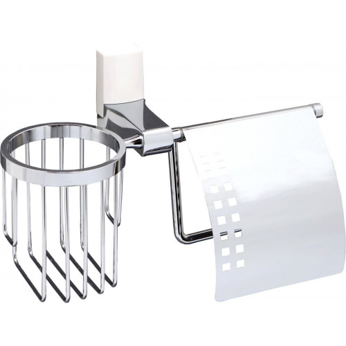 Держатель для туалетной бумаги и освежителя Wasserkraft Leine K-5059White