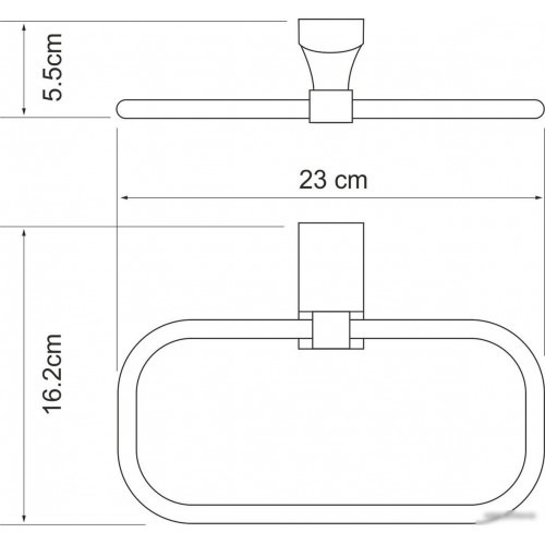 Держатель для полотенца Wasserkraft Leine K-5060White