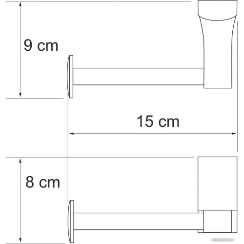 Держатель для туалетной бумаги Wasserkraft Leine K-5096White