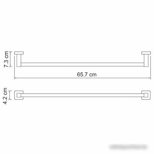 Держатель для полотенца Wasserkraft Lippe K-6530