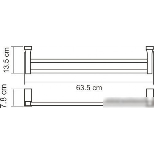 Держатель для полотенца Wasserkraft Lopau K-6040