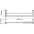 Держатель для полотенца Wasserkraft Lopau K-6040