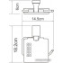Держатель для туалетной бумаги Wasserkraft Lopau K-6025