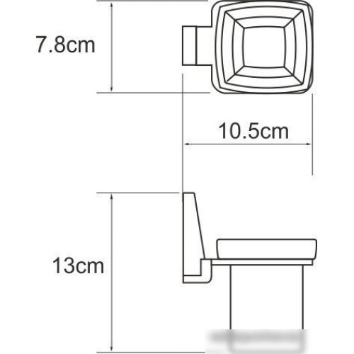Держатель для стакана Wasserkraft Lopau K-6028
