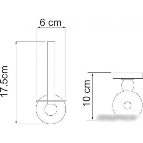 Держатель для туалетной бумаги Wasserkraft Nau K-7797