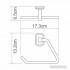 Держатель для полотенца Wasserkraft Oder K-3061