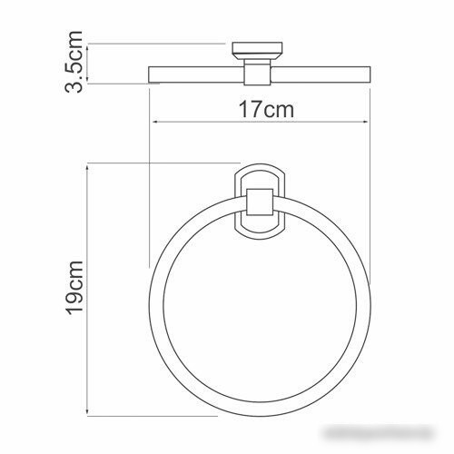 Держатель для полотенца Wasserkraft Oder K-3060