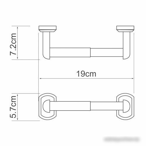 Держатель для туалетной бумаги Wasserkraft Oder K-3022