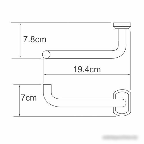 Держатель для туалетной бумаги Wasserkraft Oder K-3096