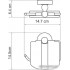 Держатель для туалетной бумаги Wasserkraft Regen K-6925