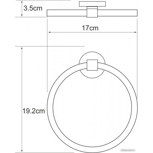 Держатель для полотенца Wasserkraft Rhein K-6260