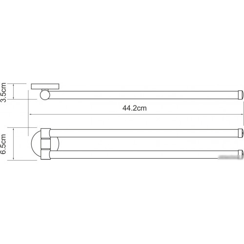 Держатель для полотенца Wasserkraft Rhein K-6231