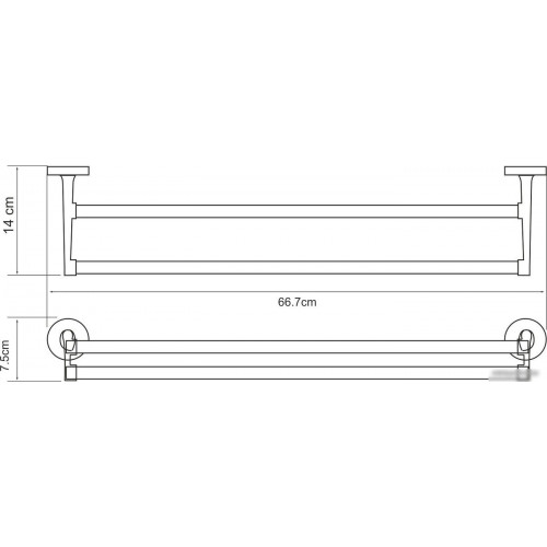 Держатель для полотенца Wasserkraft Rhein K-6240