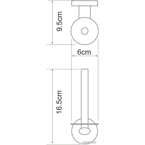 Держатель для туалетной бумаги Wasserkraft Rhein K-6297
