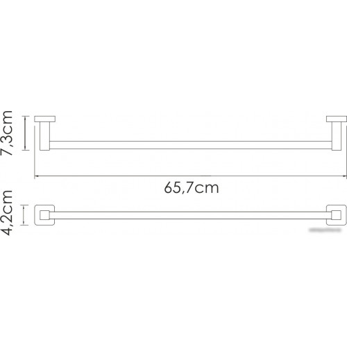 Держатель для полотенца Wasserkraft Rhin K-8730