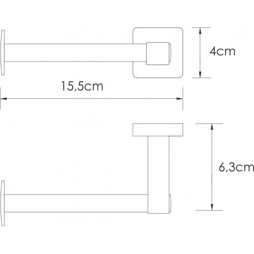 Держатель для туалетной бумаги Wasserkraft Rhin K-8796