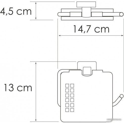 Держатель для туалетной бумаги Wasserkraft Rhin K-8725