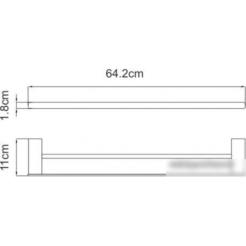 Держатель для полотенца Wasserkraft Sauer K-7940