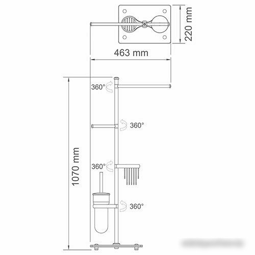 Держатель для туалетной бумаги Wasserkraft K-1248