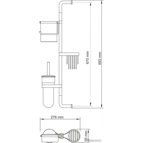 Держатель для туалетной бумаги Wasserkraft K-1438