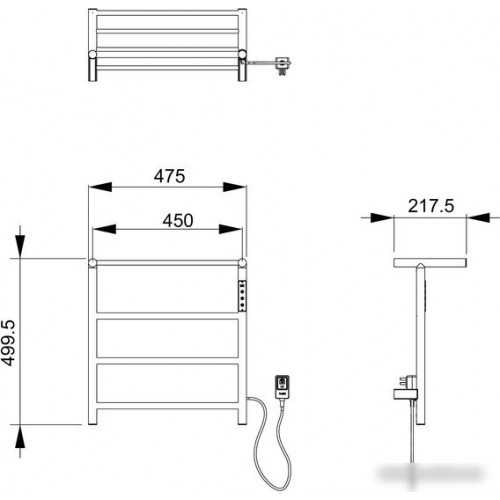 Полотенцесушитель Wonzon&Woghand WW-AL402-CR