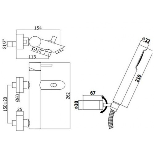 Смеситель Paffoni LIG023BO