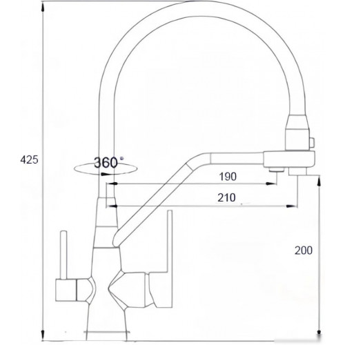 Смеситель Boch Mann Else B BM10427