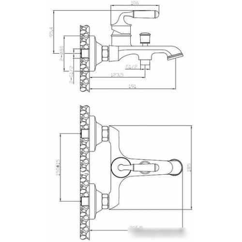 Смеситель Esko Prague PG 54