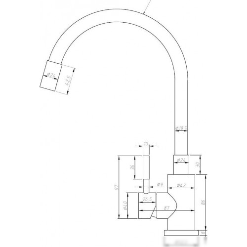 Смеситель Esko K44BTotal