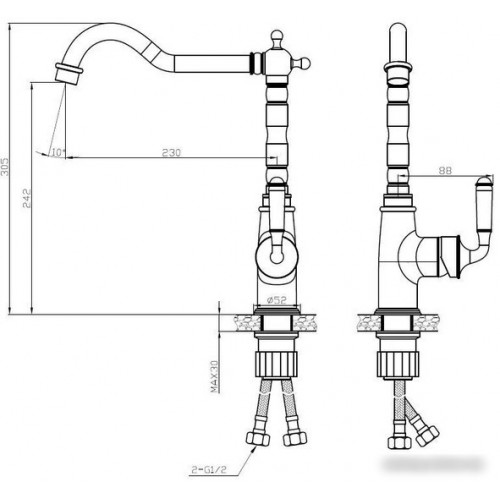 Смеситель Esko Florence FR 03 B